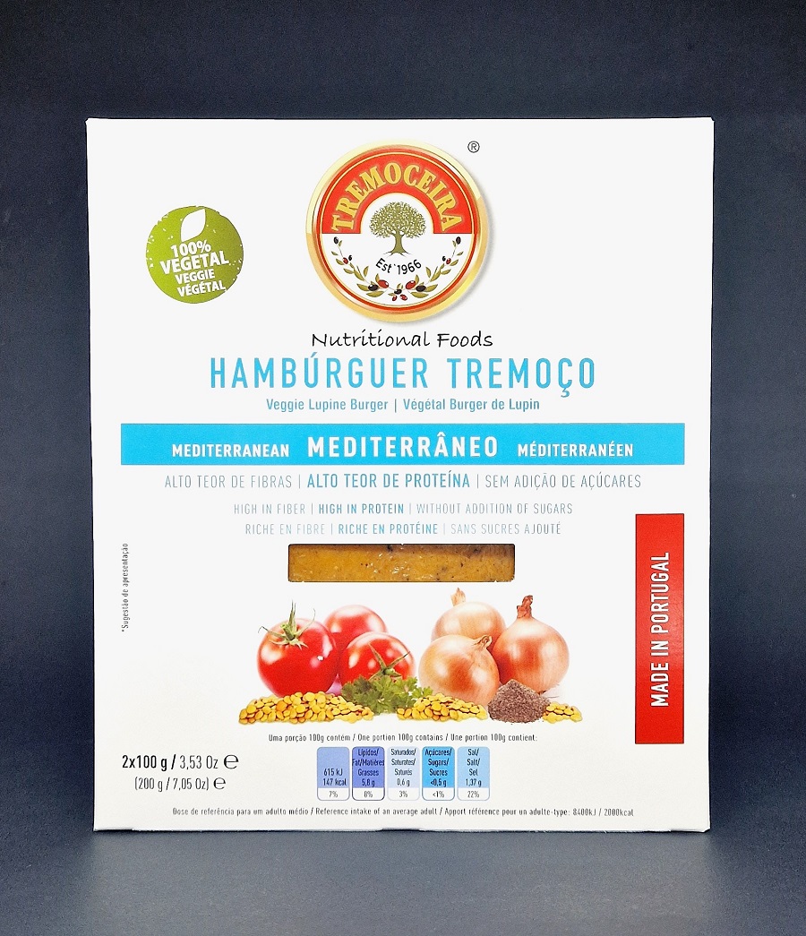 Hamburguer Tremoço Mediterraneo TREMOCEIRA  2 x 100g uni