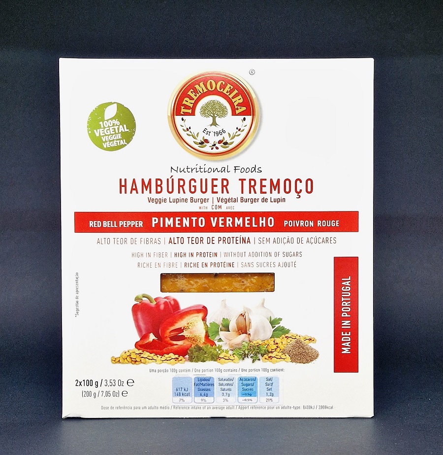 Hamburguer Tremoço Pimento Vermelho TREMOCEIRA 2 x 100g uni